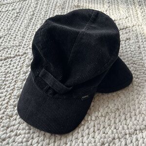 Stussy 90's True Vintage Corduroy Black Cap/Hat Fur lined